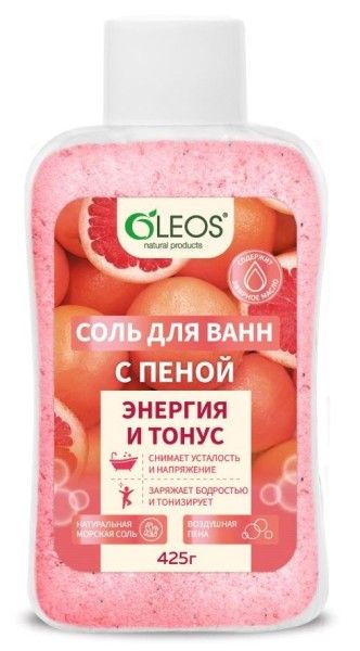 Изображение товара Соль для ванны с пеной Энергия и тонус Oleos 425г Соль для ванны с пеной Энергия и тонус Oleos 425г фотография