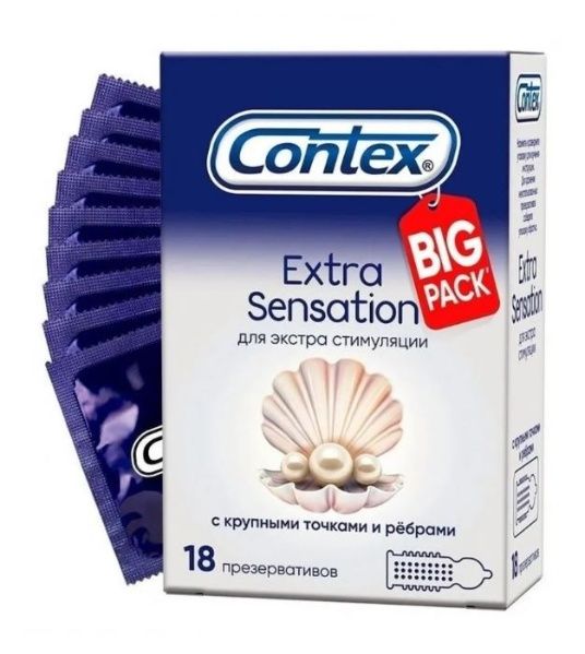 Изображение товара Презерватив Contex Extra Sensation с крупными точками и ребрами №18 Презерватив Contex Extra Sensation с крупными точками и ребрами №18 фотография