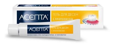 Изображение товара Гель для десен Асепта с прополисом Гель для десен Асепта с прополисом фотография