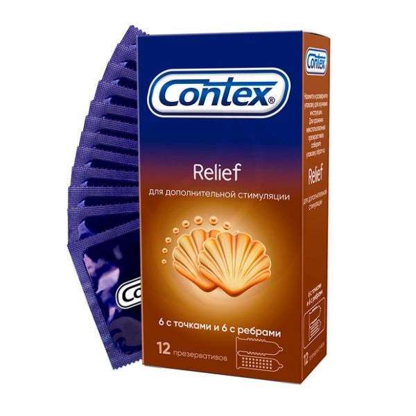 Изображение товара Презерватив contex №12 (relief) рельефные Презерватив contex №12 (relief) рельефные фотография