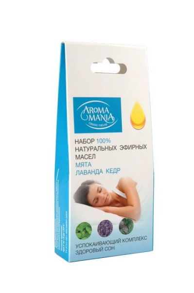 Изображение товара Набор Эфирных масел Аромамания (лаванда, мята, кедр) 3*10 мл Набор Эфирных масел Аромамания (лаванда, мята, кедр) 3*10 мл фотография