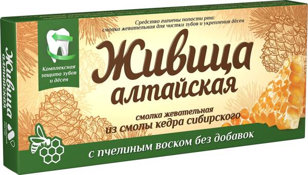 Изображение товара Смолка жевательная Живица Алтайская с пчелиным воском, кедровая Алтайский Нектар 4шт Смолка жевательная Живица Алтайская с пчелиным воском, кедровая Алтайский Нектар 4шт фотография