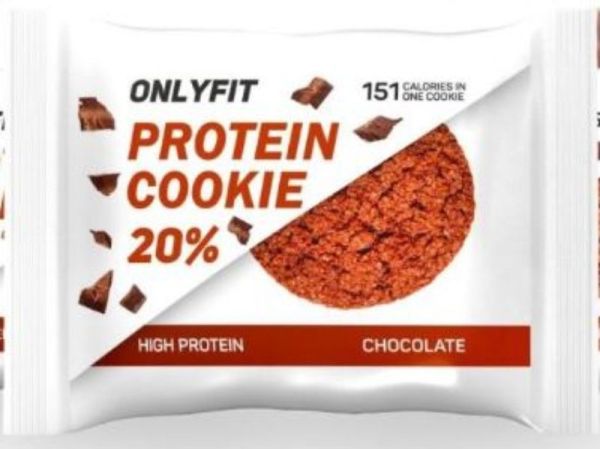 Изображение товара Печенье протеиновое неглазированное Шоколад Only Fit 35г Печенье протеиновое неглазированное Шоколад Only Fit 35г фотография