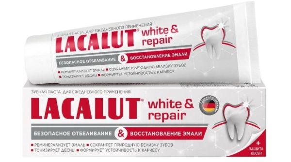 Изображение товара Зубная паста White&Repair Лакалют 75мл Зубная паста White&Repair Лакалют 75мл фотография